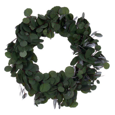 Faux Eucalyptus Polyester Wreath