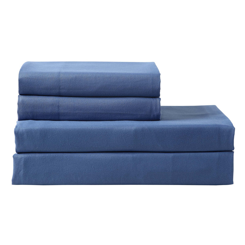 Mia Gusseted Bed Sleep Pillow, Navy, Standard