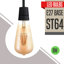ST64 Dimmable LED E27 Screw Bulb 8W