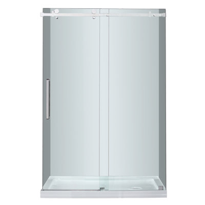 Moselle 48" x 77.5" Single Sliding Frameless Shower Door
