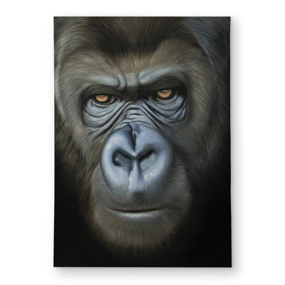 Gorilla Face Outdoor Area Rug | Wildlife Animals Home Decor