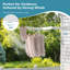 Séchoir à vêtements mural, séchoir à vêtements compact, pliable et pliable avec 18 crochets, intérieur / extérieur, blanc-1503307076-1503307078