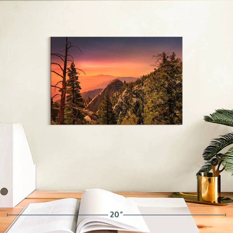 Alvord Sunset Over San Jacinto Park, 8" H x 12" W