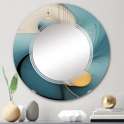 Manzanillo - Miroir mural moderne rond