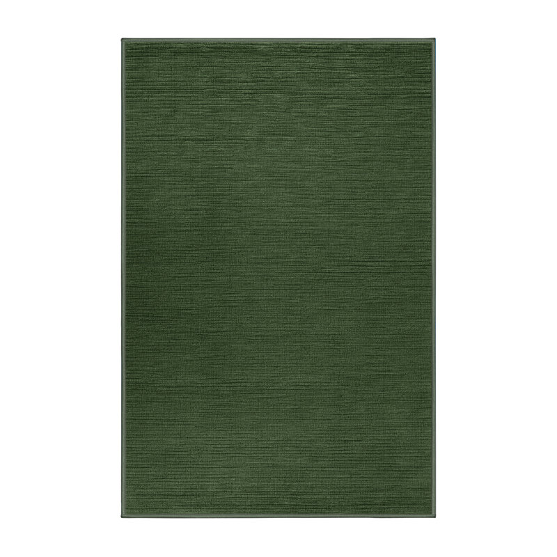 Tapis vert uni lavable à la machine, Rectangulaire 2 pi x 3 pi