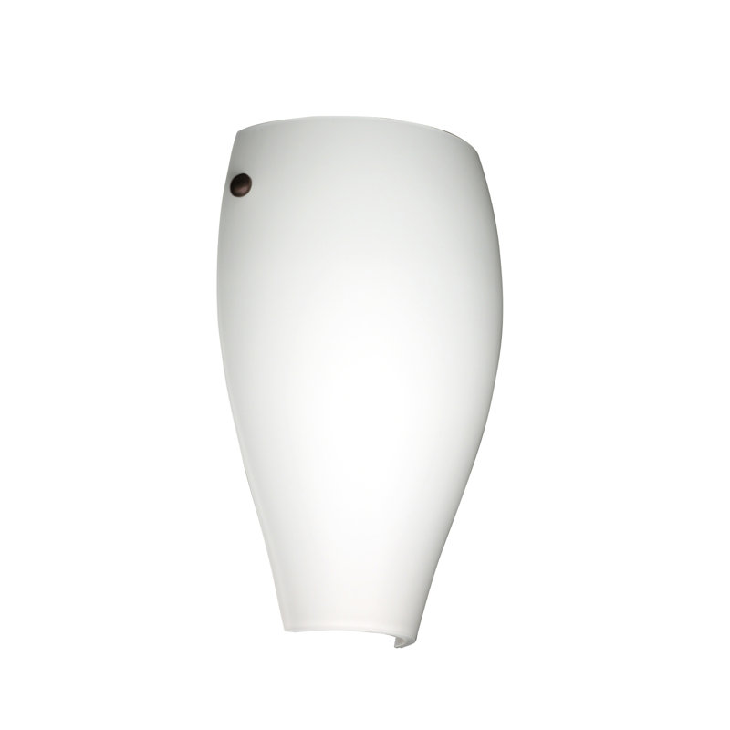 Plafonnier encastré 1 lumière Jette, Bronze, Opale matte, DEL