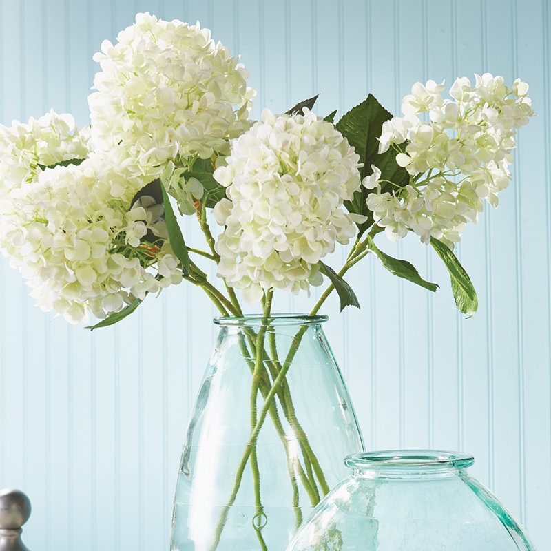 CONE HYDRANGEA STEM 28", White