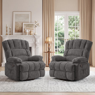 Rozle 39.7" W Swivel Rocker Recliner
