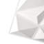 Laurence 50 cm x 50 cm Vinyl 3D Wall Panel in White/Grey (12-pack)