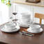 12-Piece Porcelain China Dinnerware Set - Service for 4-1911133628