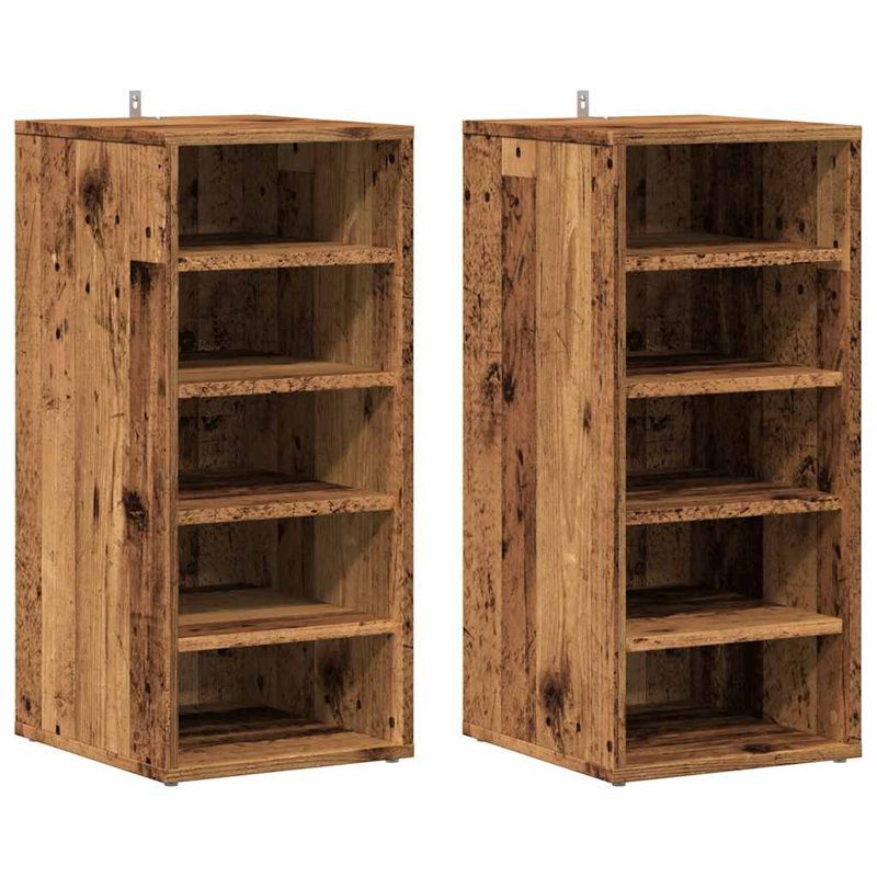 Shoe Cabinet Engineered Wood, Old Wood