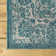 Leonora Bohemian Textured Weave Floral Teal/Gray Indoor/Outdoor Rug