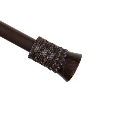 Ensemble de tringle à rideaux simple réglable et quincaillerie Kelleher Tribale