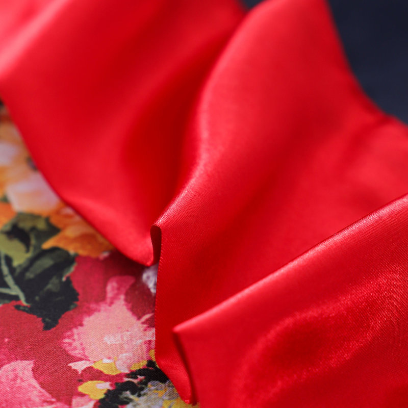Ensemble de draps 6 pièces Polycotton, Courtepointe pour grand lit + 5 pièces supplémen, Rose rouge