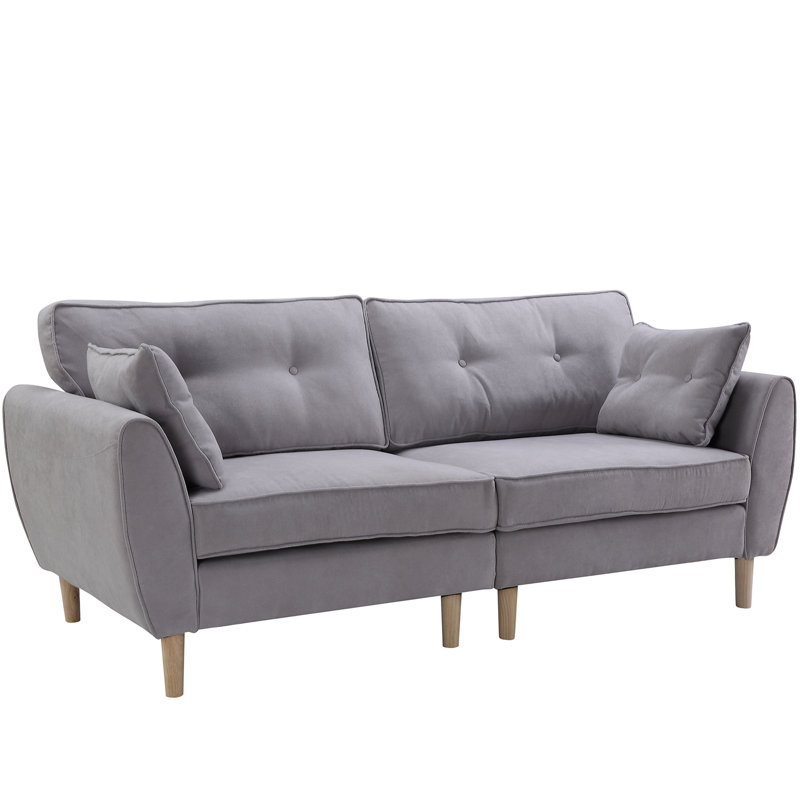 Sorenson Linen Blend Sofa, Grey