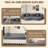 Boneless Folding Sofa Bed, Floor Sofa Couch, Convertible Sofa Bed With High Density Foam, Foldable Floor Couch Bed For Living Room, Guest Room, Bedroom-105968980