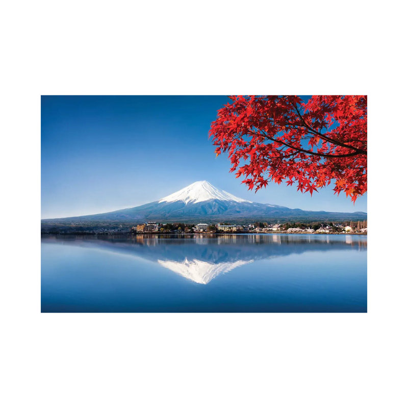 Mount Fuji At Lake Kawaguchiko In Autumn, Yamanashi Prefecture, Japan by Jan Becke - Wrapped Canvas Print