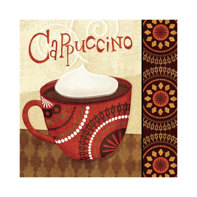 Cup Of Joe II by Veronique - No Frame Gallery-Wrapped Canvas Giclée on Canvas, 45.72cm H x 45.72cm W, Wrapped Canvas