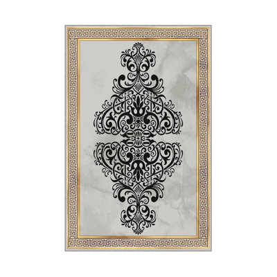 Luxurious Woven Area Rug, 100% Polyester, 23.6 x 39.4 inches | 650 g/m², 0.3 in Pile Height | Antibacterial, Non-Slip PVC Dot Underside, Machine Washable | 3D Digital Printing, Perfect for Living Room & Bedroom Decor