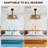 19.68'' Caged Ceiling Fan With 4 Lights Kit And Remote Control