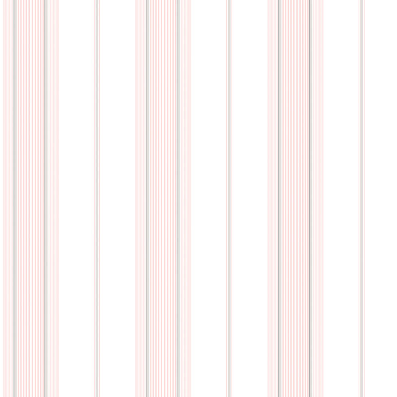 Dore 10m x 53cm Matte Wallpaper Roll, Grey/Pink/White
