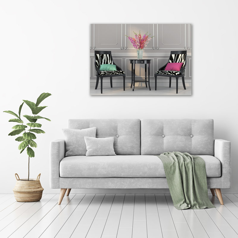 Two Chairs - Wrapped Canvas Print
