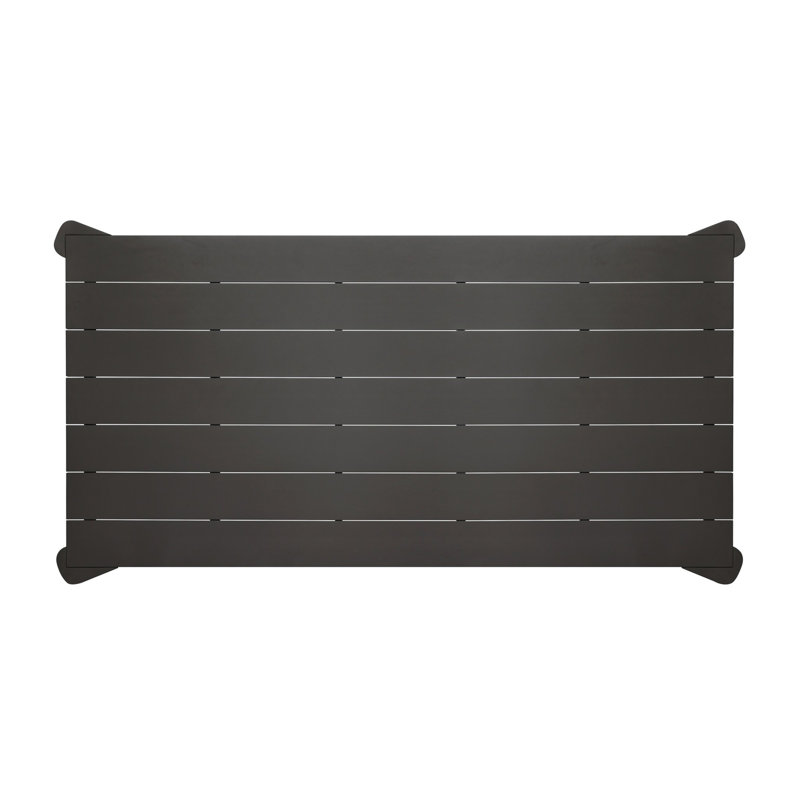 Soho Outdoor Metal Dining Table 86"-Bronze, Bronze