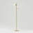 Sphere 65 in. Modern LED Energy-Efficient Floor Lamp in Brass Finish with 2 Glass Globe Shades