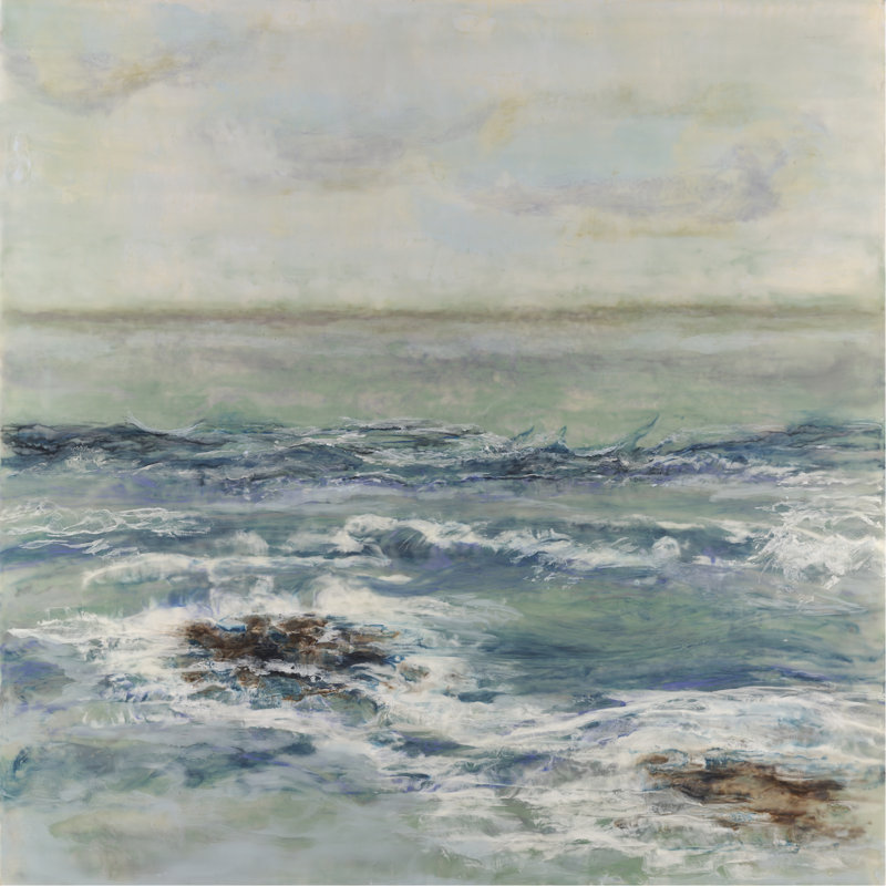 «Tidewater» par Shima Shanti - reproduction d'art sur toile tendue, H 20 po x l 20 po