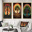«Tree Of Life Retro Illustration», 3 pièces sur toile-1844919782-1844919780