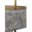Anne-Marie Barton Runia 49" Sculpted Side Table Floor Lamp in Eclipse with Mottled Brass