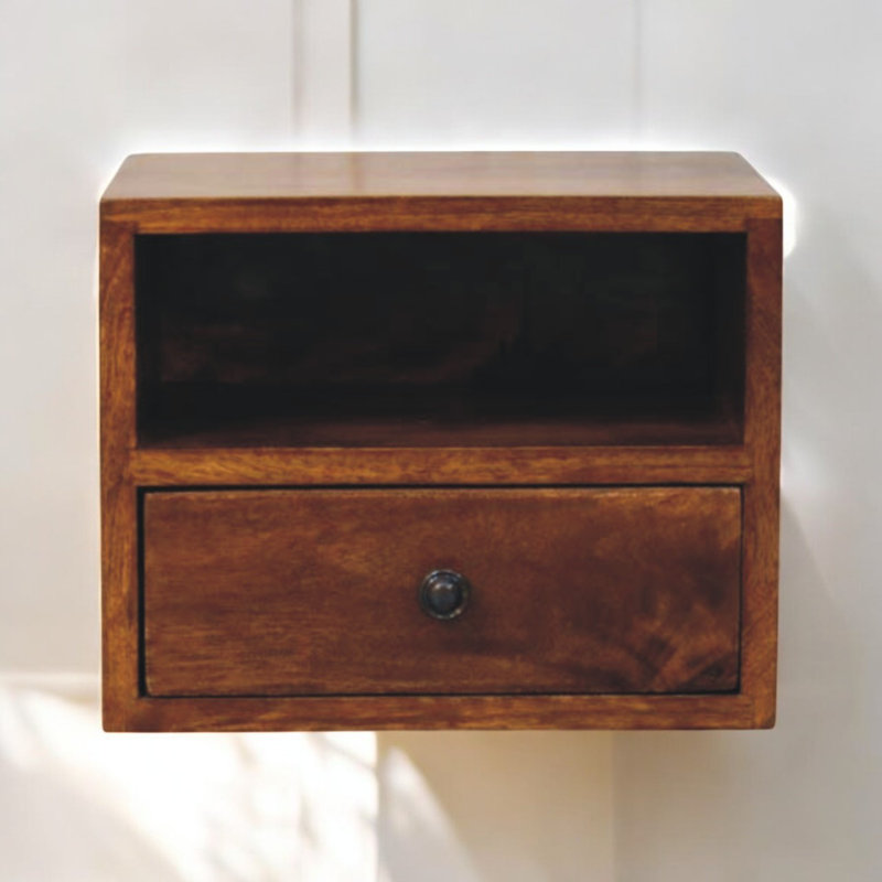 30cm W Solid Wood Bedside Table