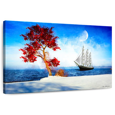 Mehar Red Tree And Ship
