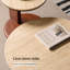 Table basse en bois massif avec dalle de grotte