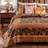 Greenland Home Fashions Audrey Chocolate 3-Piece Queen Size Quilt Set, 90x90 Inch-1963694056-1963694061