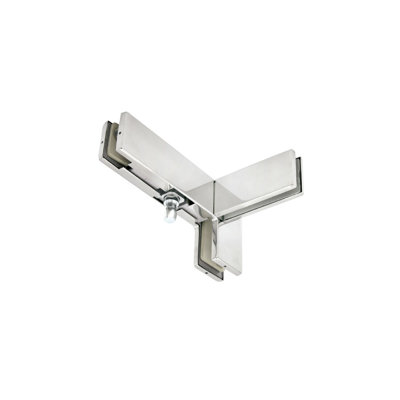 FHC PF4134P1VRHBS dormakaba Transom/Sidelite/Fin Right Hand Patch Fitting for 3/4" Glass - Brushed Stainless