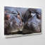 Two Hippos Hippopotamus - Wrapped Canvas-19093019