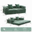 Canapé de plancher, canapé à compression, canapé-lit de plancher convertible avec accoudoirs de soutien dorsal, canapé-lit de salon confortable, tissu en chenille, pour la chambre à coucher du salon-1882490991