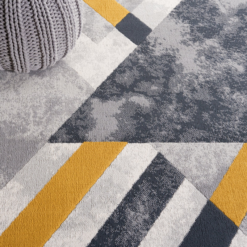 Geometric Area Rug, Rectangle 91 x 152cm