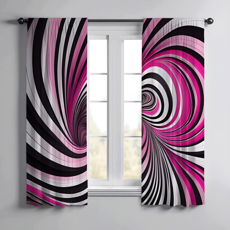 Paire de rideaux semi-transparents en polyester Gustavs, L 40 po x L 82 po