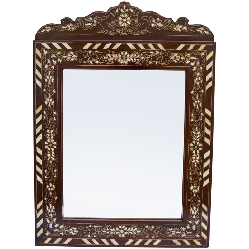 Miroir d'appoint rétro en nacre
