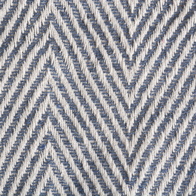 Dll Hand Woven Throw Blanket, Blue