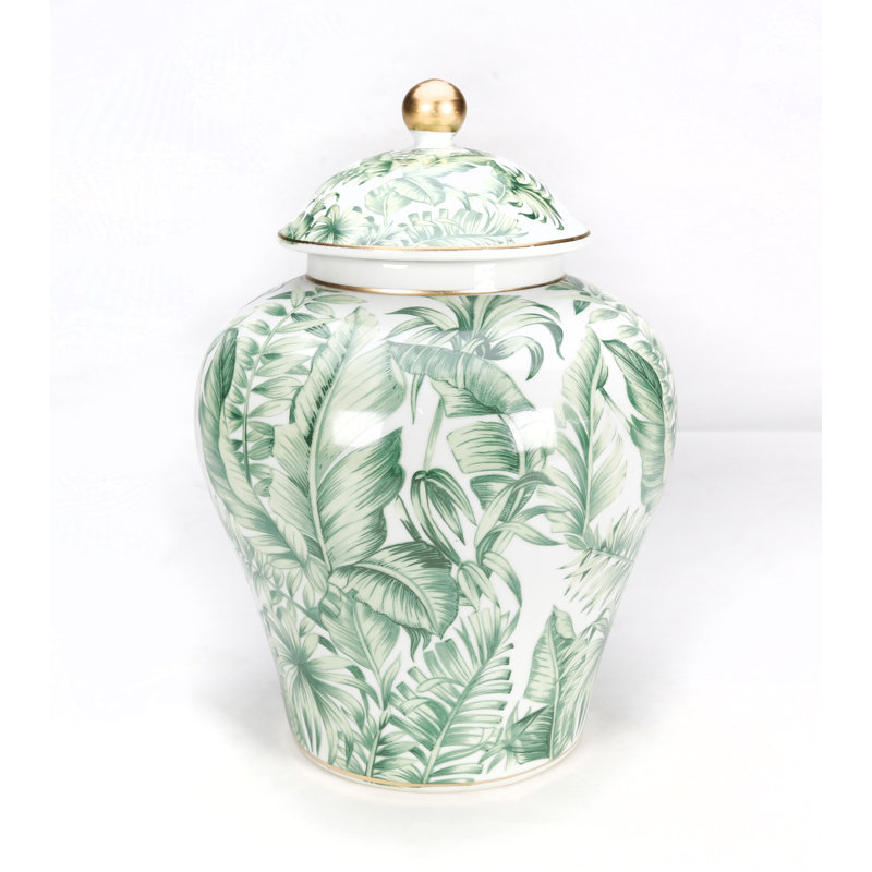 Pot à gingembre en porcelaine Saguenay, Vert