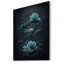 Fleurs rétro bleu clair chinois II - reproduction sur toile-87347678-87347677