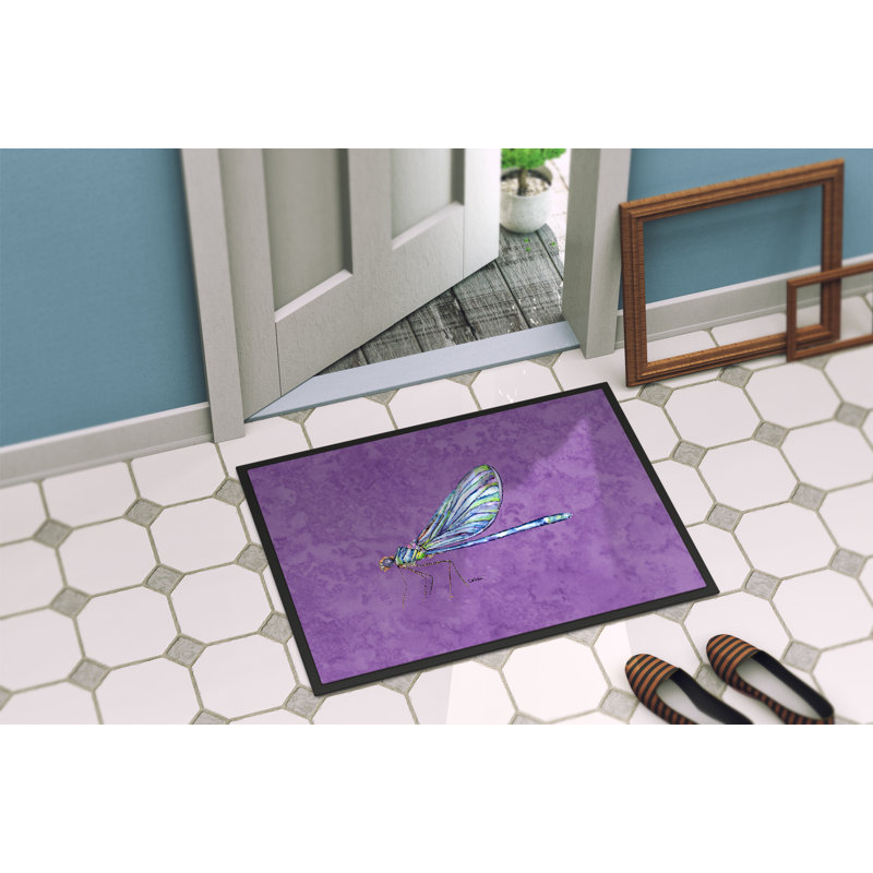 Tapis d'intérieur antidérapant Dayhsaun sur mauve, Rectangle 1 pi 6 po x 2 pi 3 po