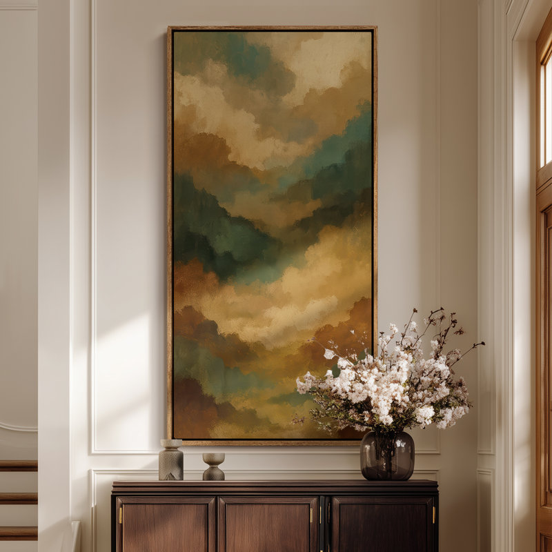Très grand art mural sur toile encadré - impressions murales rétro pour chambre à coucher, Naturel