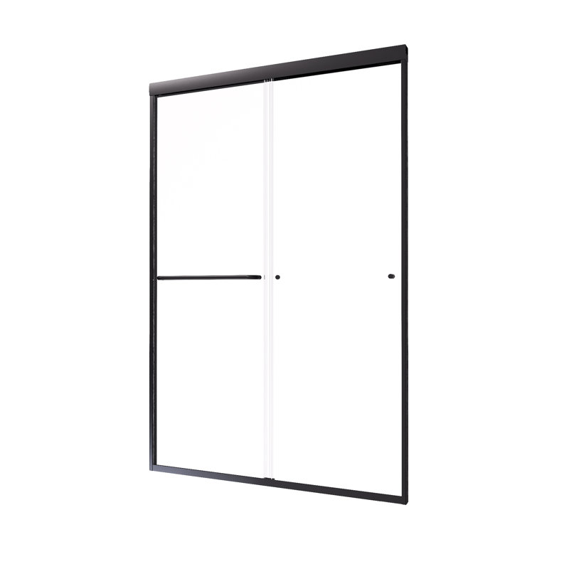 44'' - 48'' W x 72'' H Framed Sliding Shower Door, Black