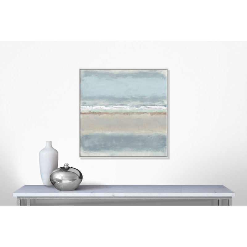 Serenity 2 - Painting Print on Canvas by Filippo Ioco, 45" H x 45" W x 2" D, White