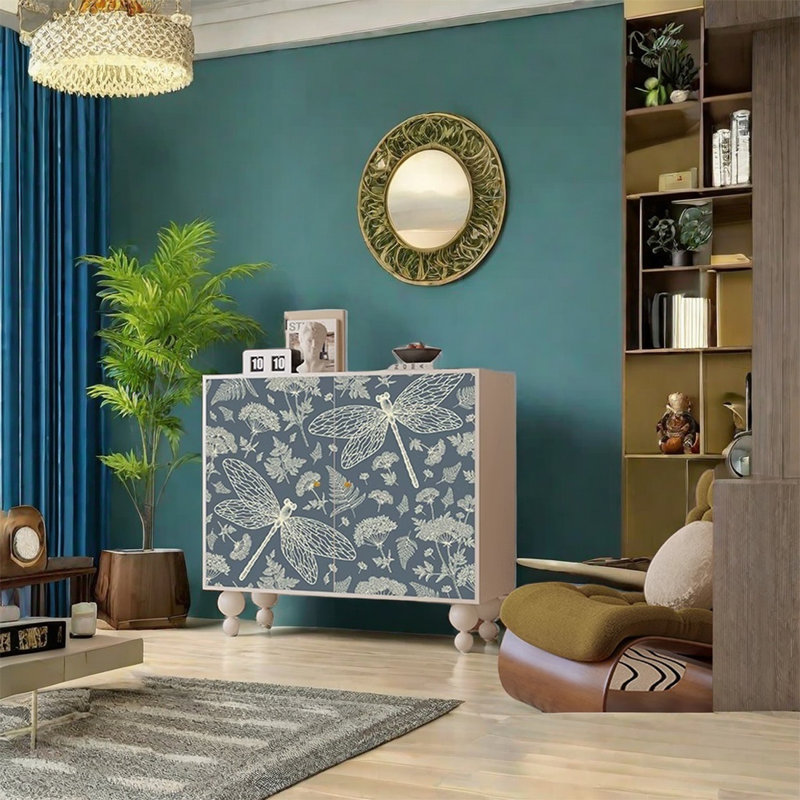 Armoire de rangement élégante avec plateau spacieux, Blanc / Blanc