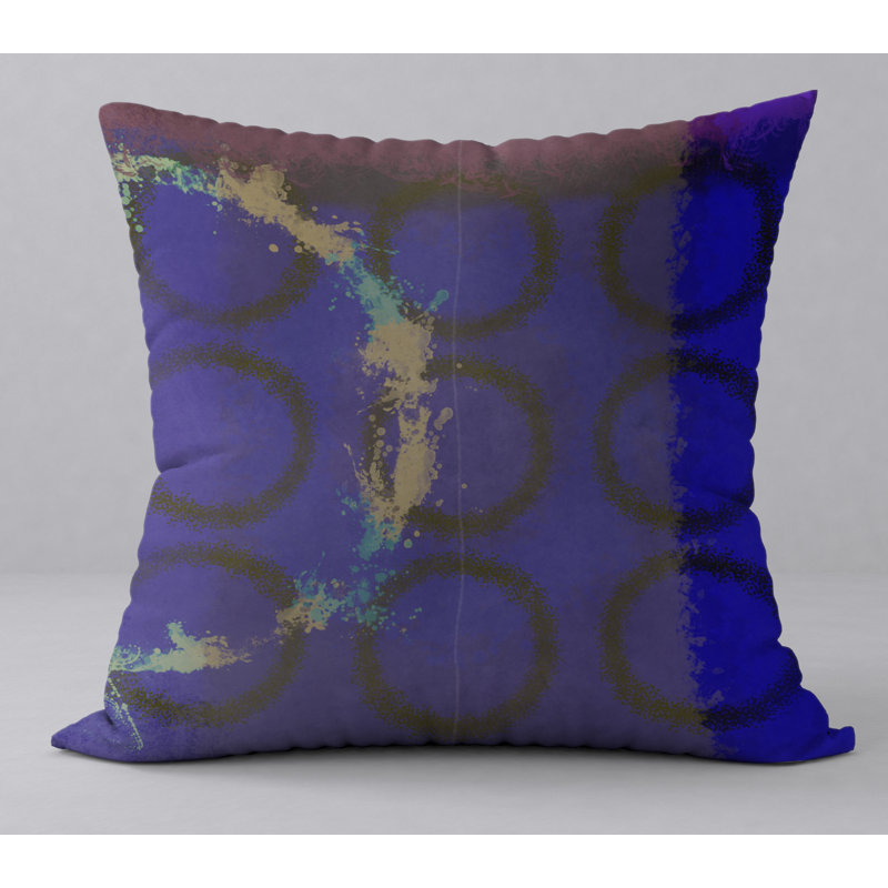 Abstract Reversible Throw Pillow, 20" H x 20" W